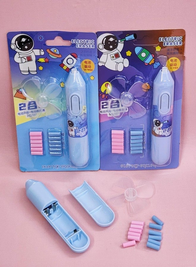 Tera13 TERA 13 Space Eraser with Refill | Space Rubber for Kids Cordless Electric-Eraser | Small Kids | Stationery for Drawing | Arts and Crafts Erasers | Eraser Rubber for School (Space 1 pcs) - Image 5